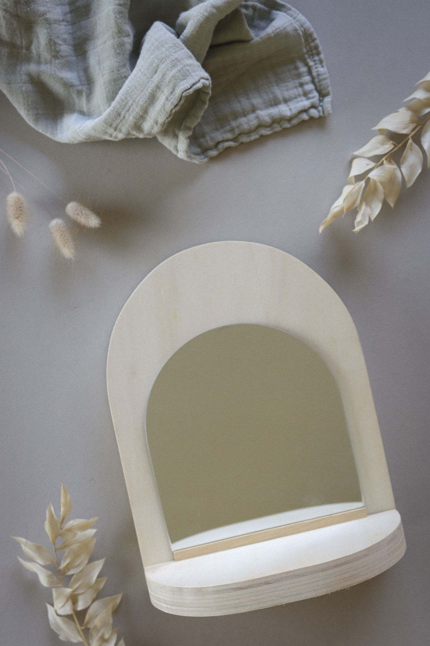 DIY maison fabriquer une étagère miroir en bois étape